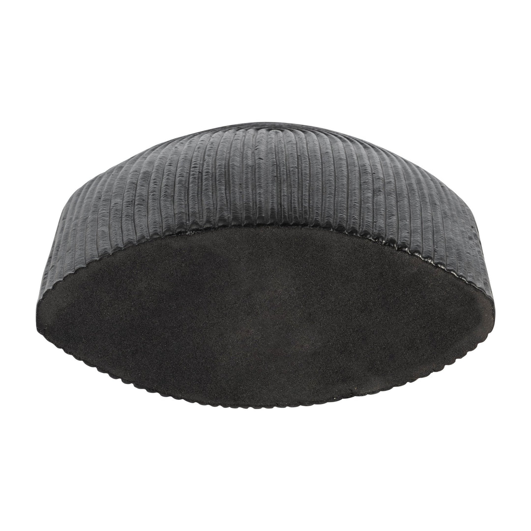 METAL, 14" ARCH VASE, MATT BLK