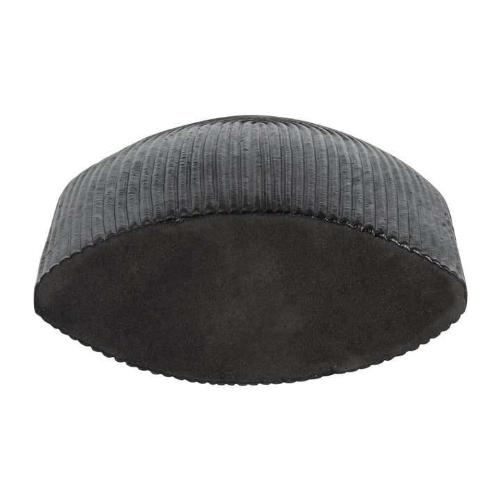 METAL, 14" ARCH VASE, MATT BLK