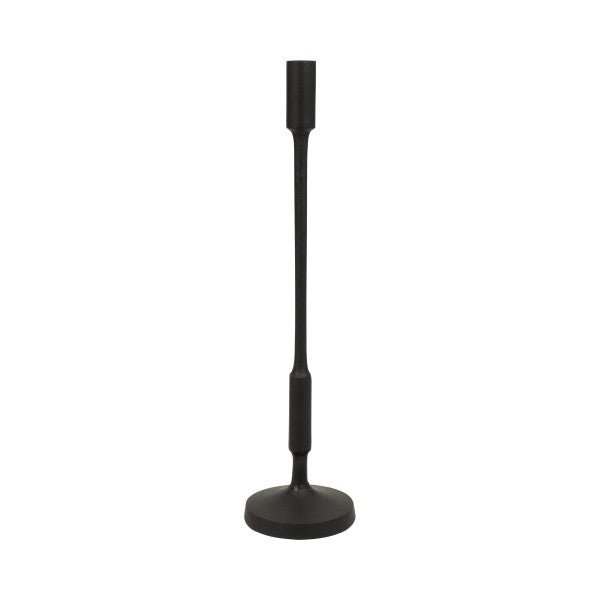 METAL, 20"H TAPER CANDLE HOLDER, BLACK