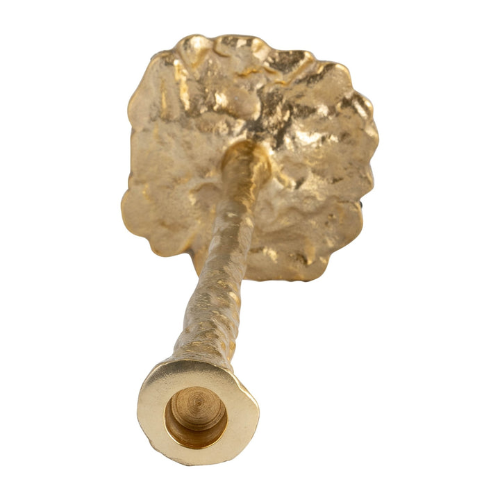 METAL, FORGED TAPER CANDLEHOLDER, GOLD