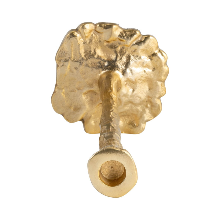 METAL, FORGED TAPER CANDLEHOLDER, GOLD