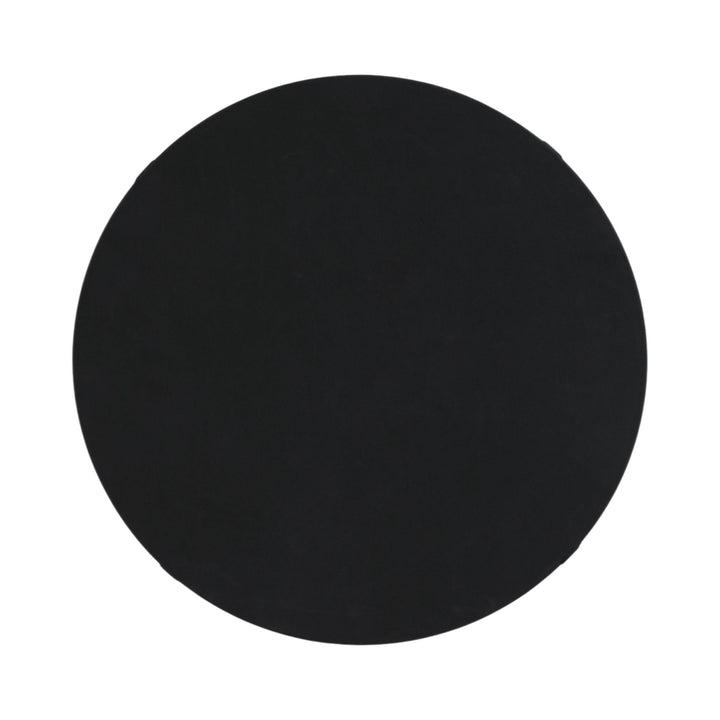 METAL, S/3 14/16/18" ROUND MIRRORED TRAYS, BLACK