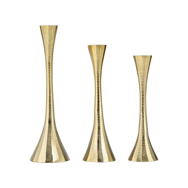 12" Metal, Taper Candle Holder, Brass