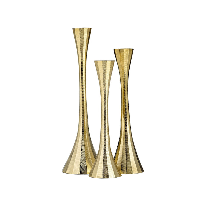 12" Metal, Taper Candle Holder, Brass