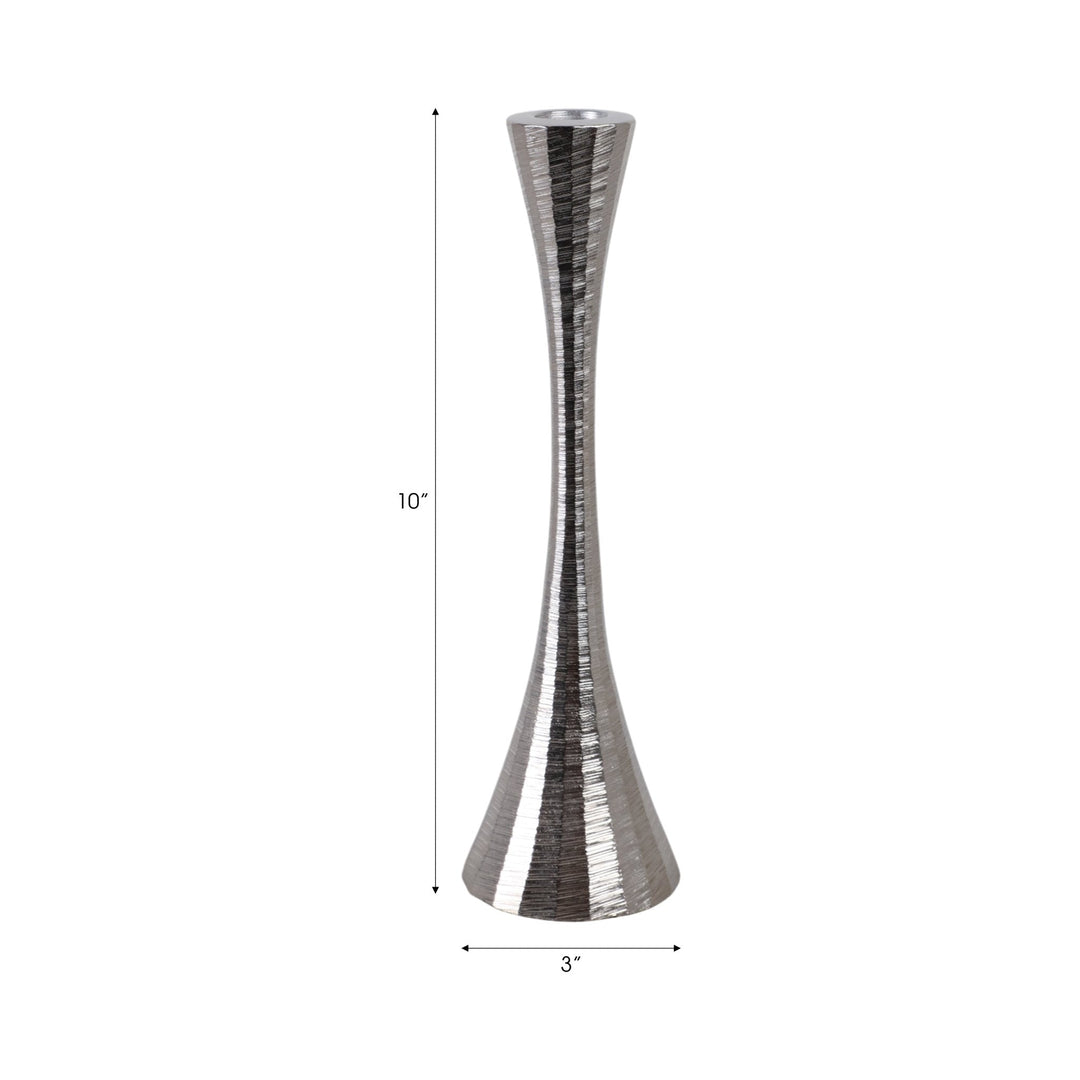12" Metal, Taper Candle Holder, Brass
