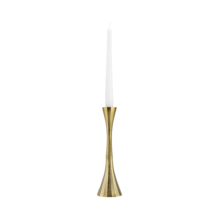 12" Metal, Taper Candle Holder, Brass