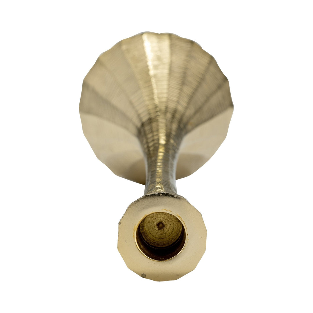 12" Metal, Taper Candle Holder, Brass