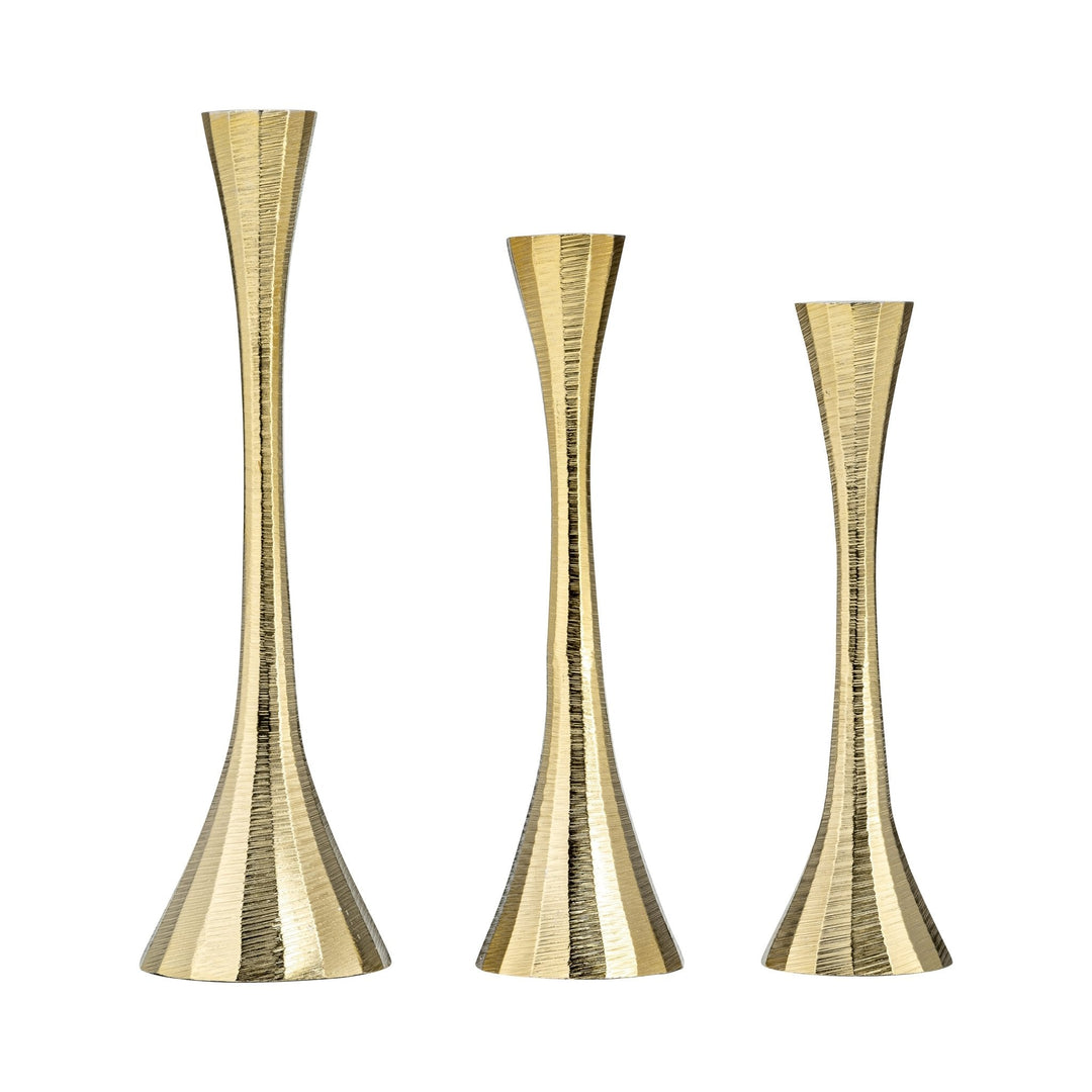 12" Metal, Taper Candle Holder, Brass