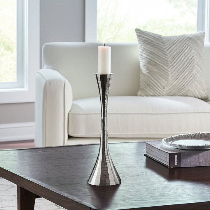 12" Metal, Taper Candle Holder, Brass