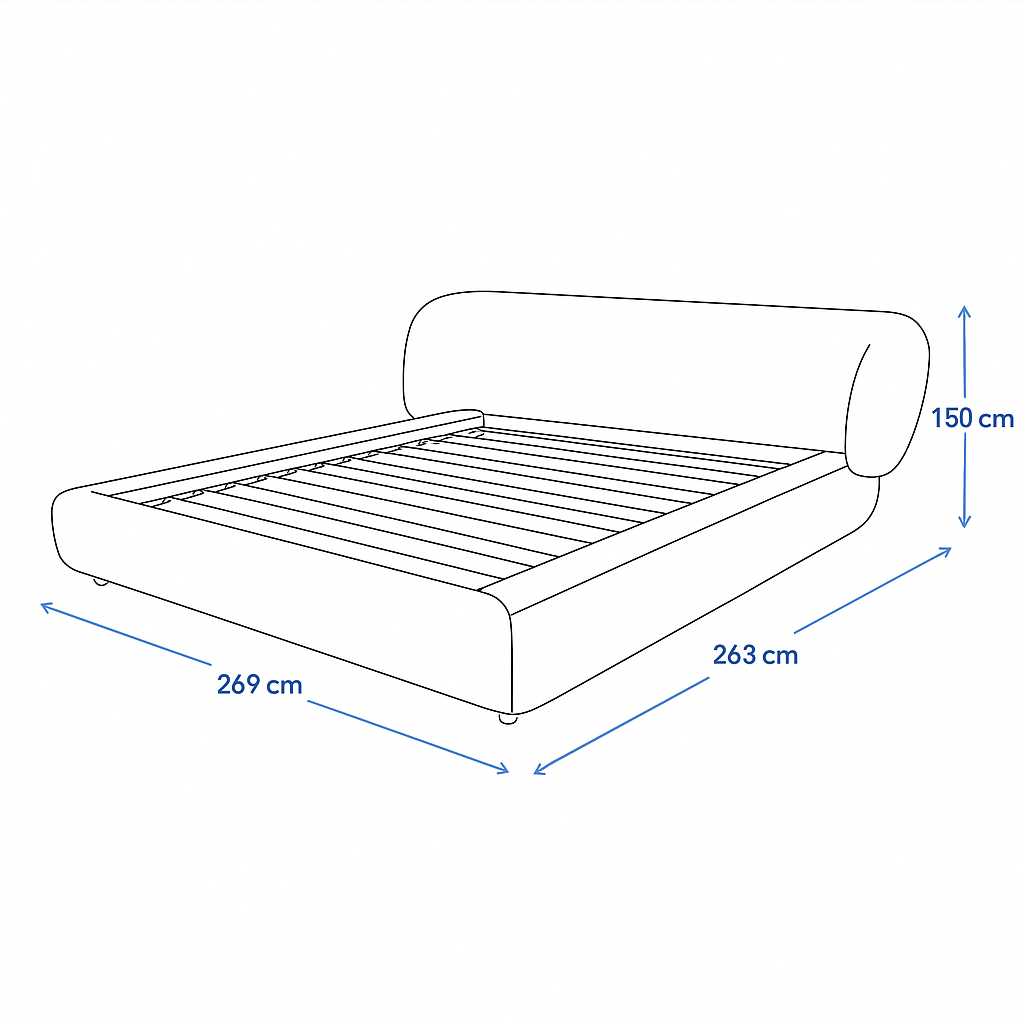MetroNest Light Beige Bed
