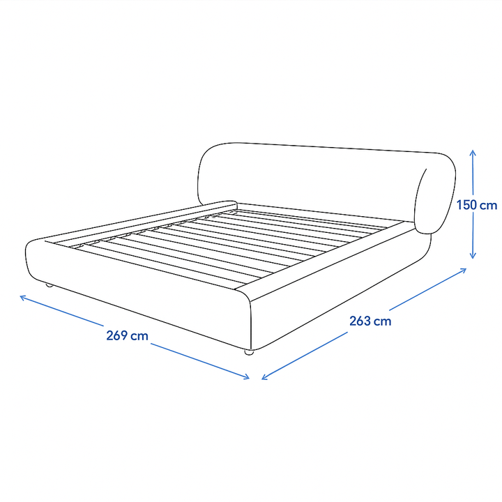 MetroNest Light Beige Bed