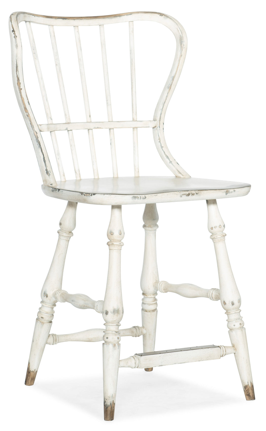 Ciao Bella Spindle Back Counter Stool-White