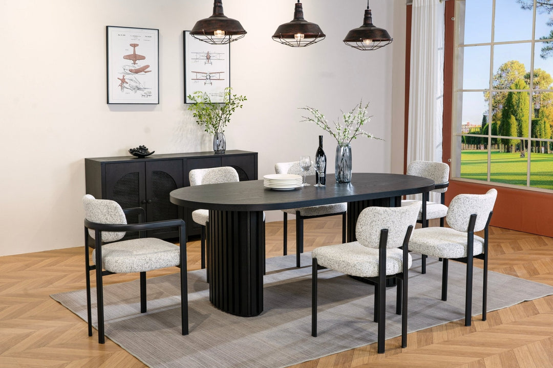 Midnight Oak Dining Table 200 CM