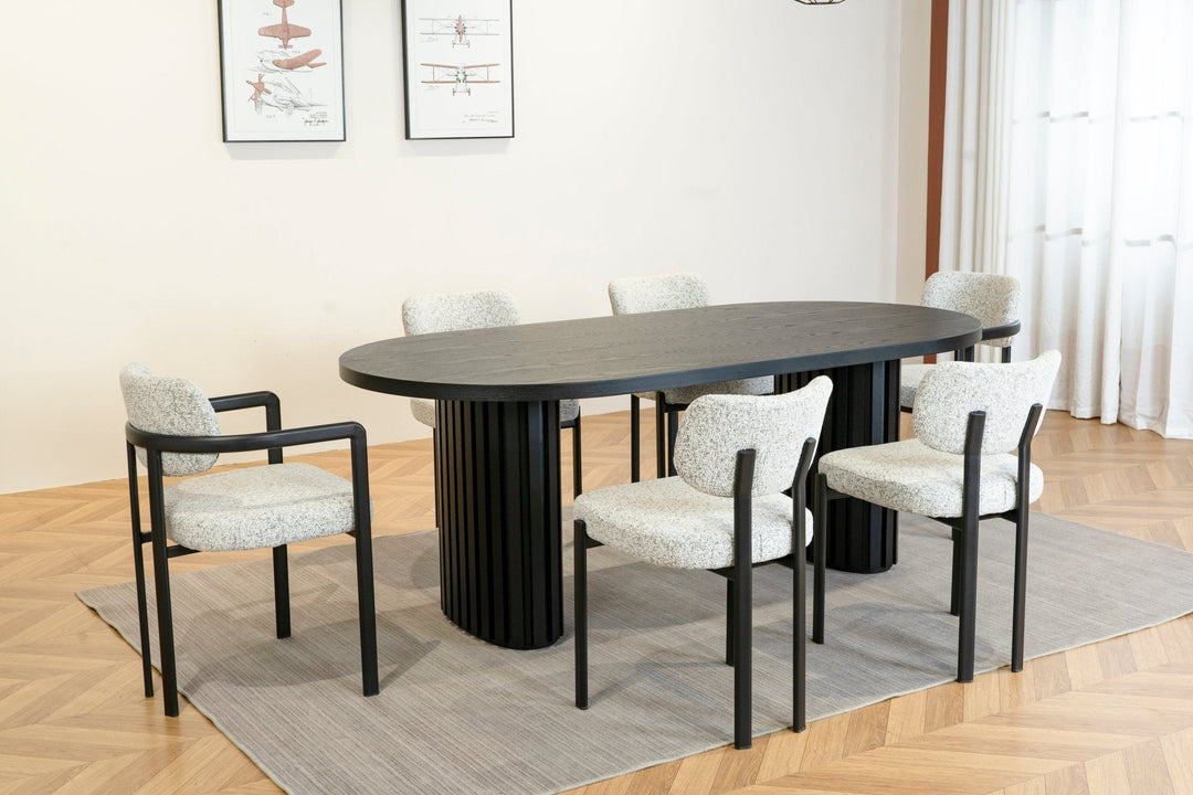 Midnight Oak Dining Table 200 CM