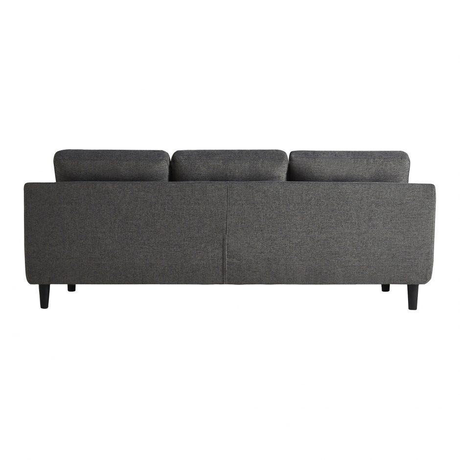 Belagio Sofa Bed With Chaise Charcoal Right