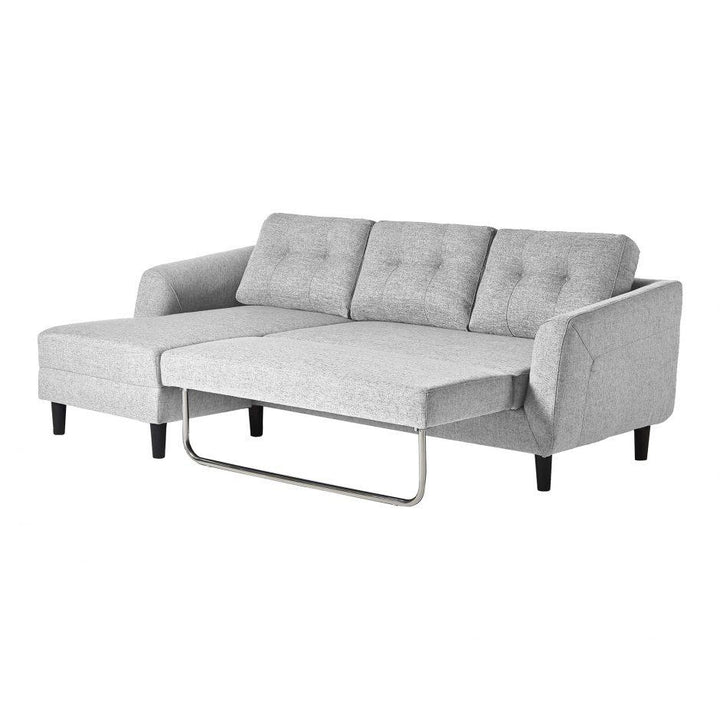 Belagio Sofa Bed With Chaise Beige Left