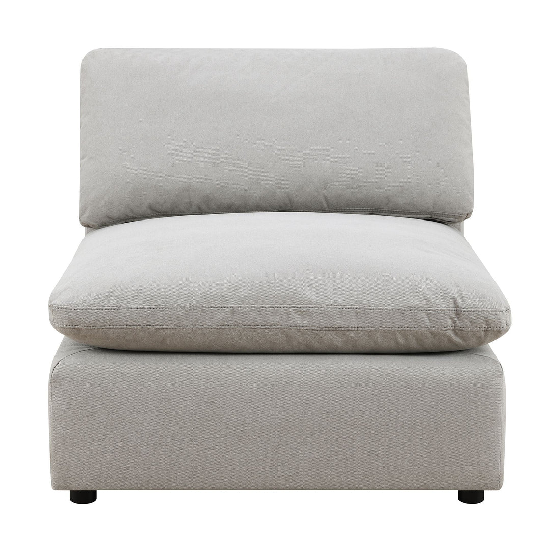 Cloud 9 Light Grey Armless Chair