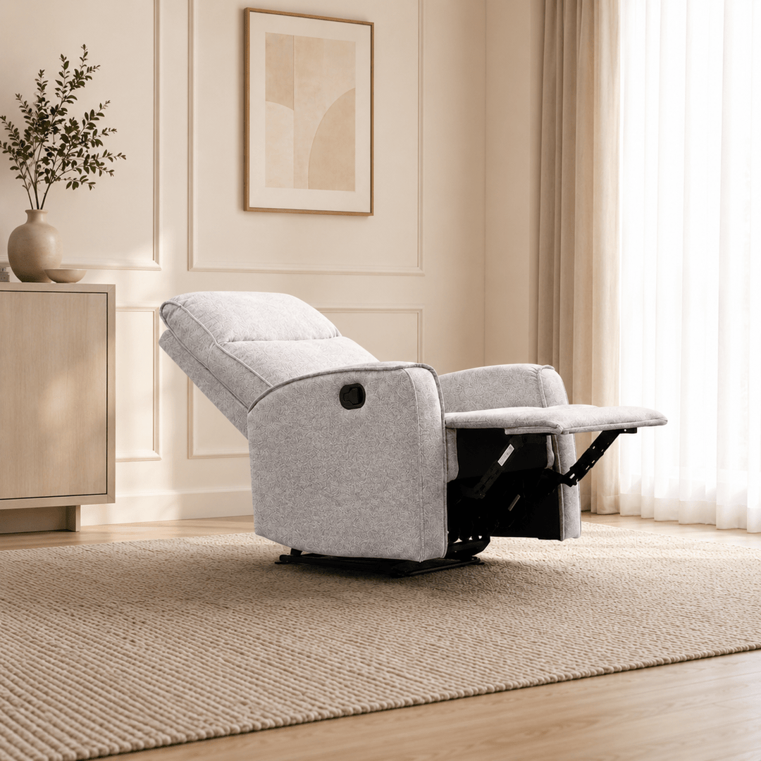 Nairobi Light Grey Manual Recliner