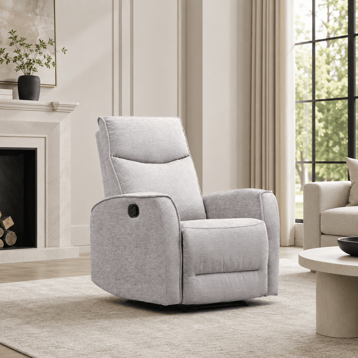 Nairobi Light Grey Manual Recliner