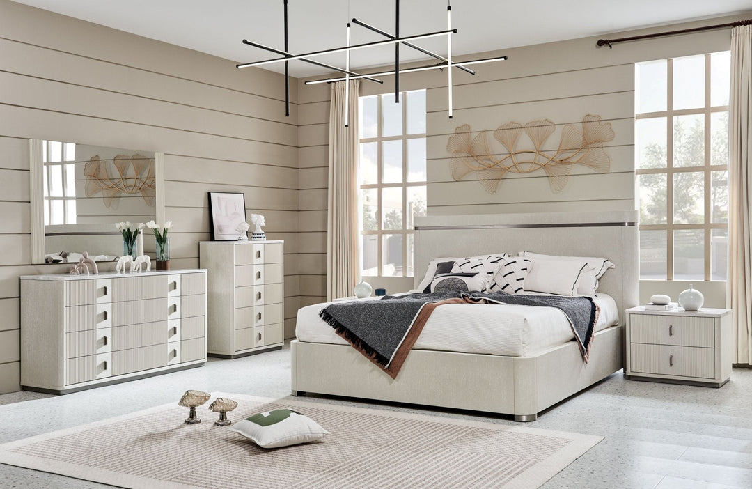 Natural Harmony Off-White Bed