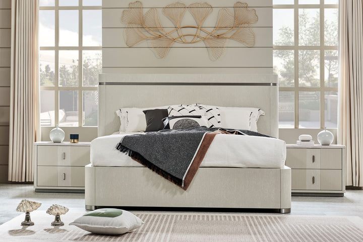 Natural Harmony Off-White Queen Bed