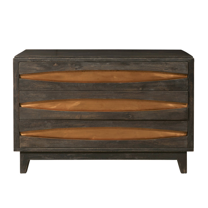 Modern Copper Three Drawer Chest