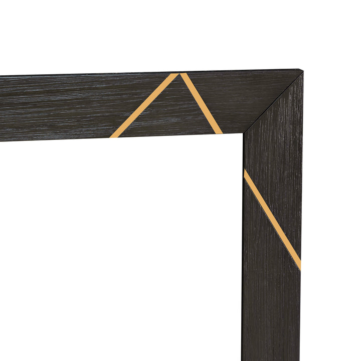 Wood & Metal Inlay Mirror