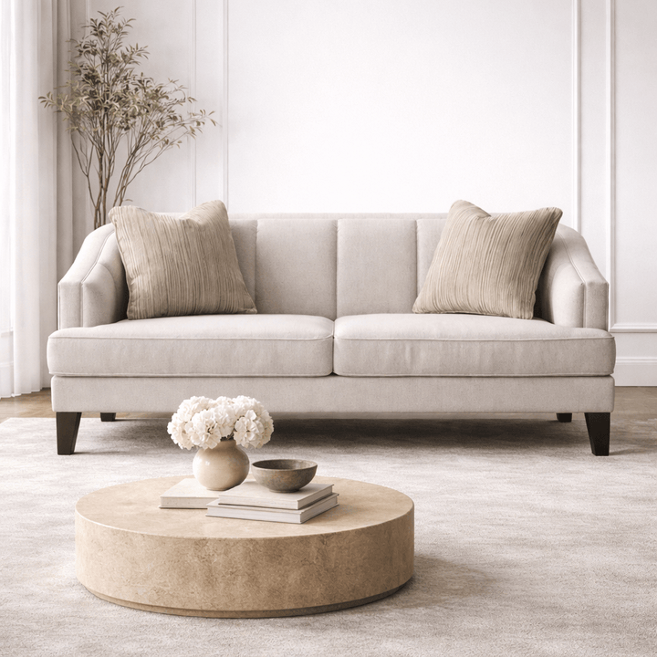 Opaline  White Velevt loveseat