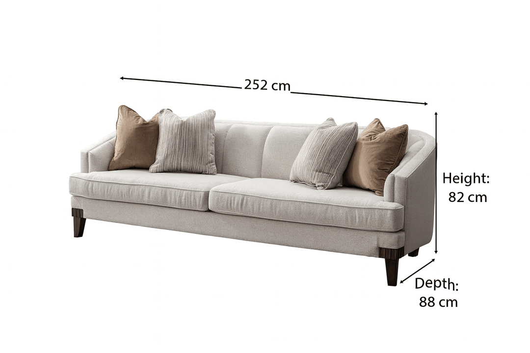 Opaline  white Velevt XL sofa