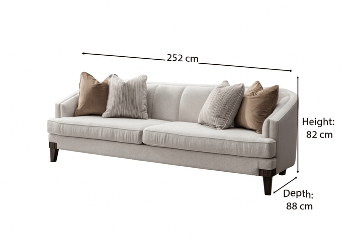 Opaline  white Velevt XL sofa