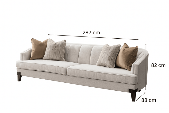 Opaline  White Velevt XXL sofa