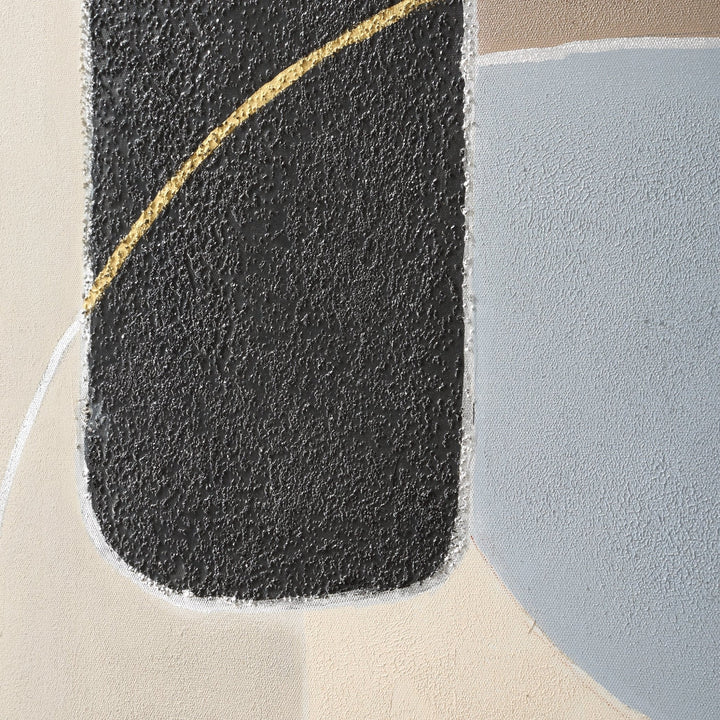 OVERLAP CIRCLES Hand Painted Canvas