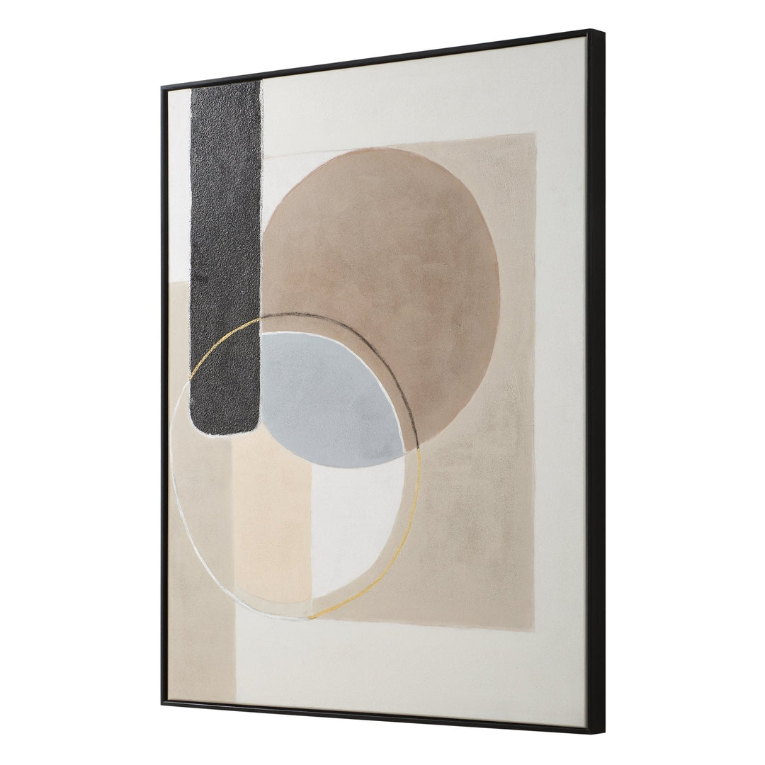 OVERLAP CIRCLES Hand Painted Canvas