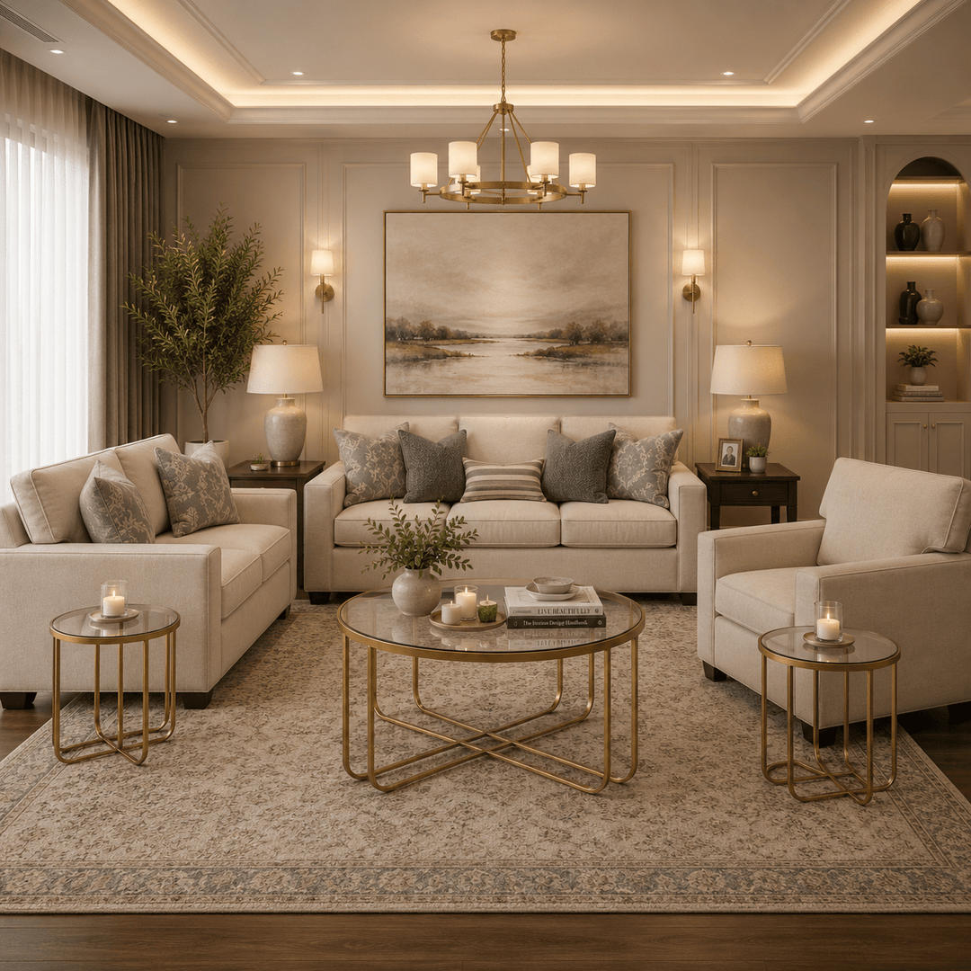 Padova Sofa Set with Free Milloton Table (Set of 3)