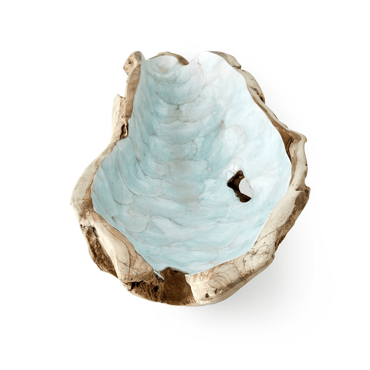 Pearl Forest Bowl - Blue Capiz