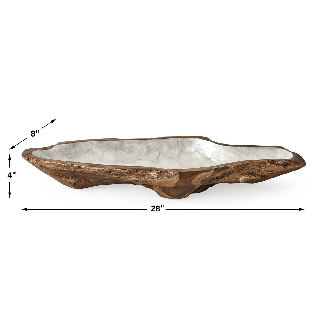 Pearl Forest Bowl - White Capiz