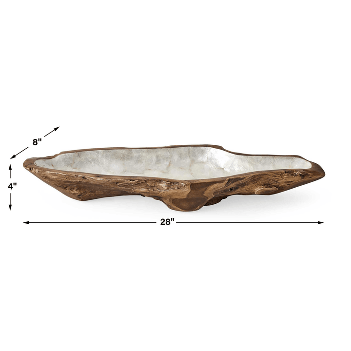 Pearl Forest Bowl - White Capiz