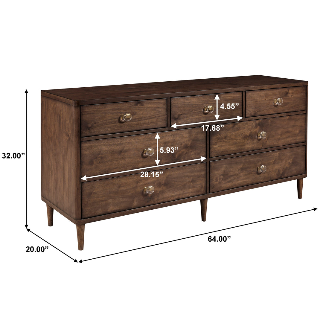 Knotty Walnut Dresser