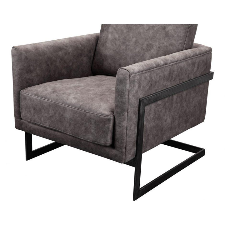 Luxley Club Chair Grey Velvet