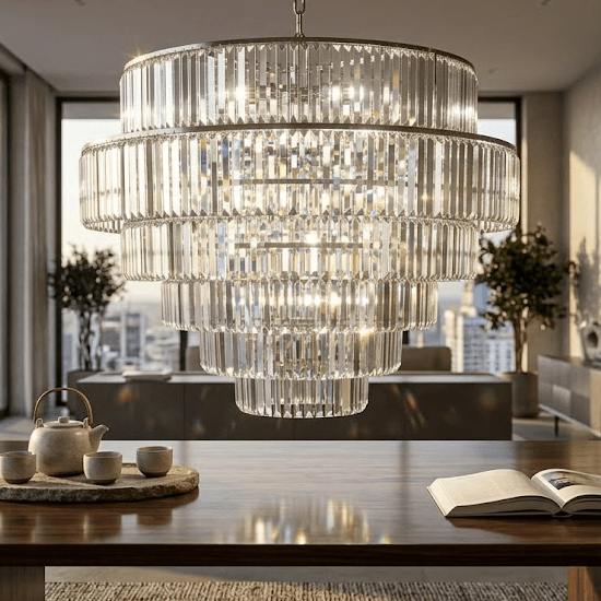 Polaris Crystallin Chandelier