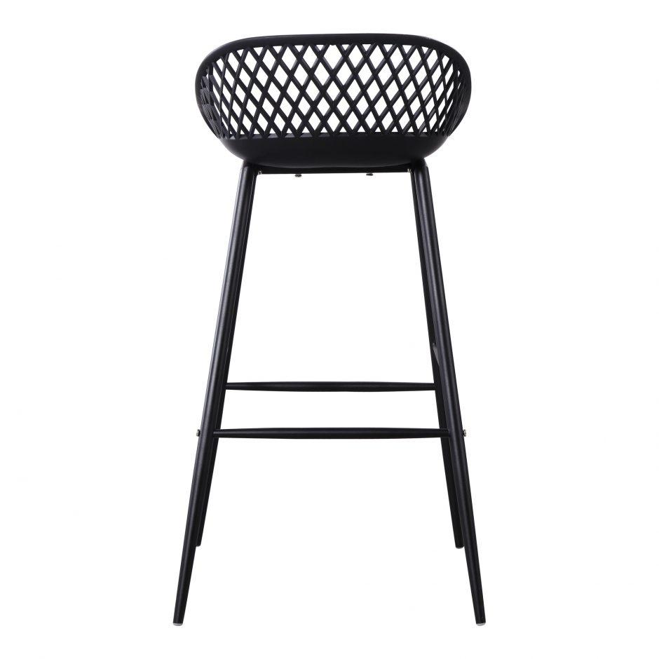 Piazza Outdoor Barstool Black-M2