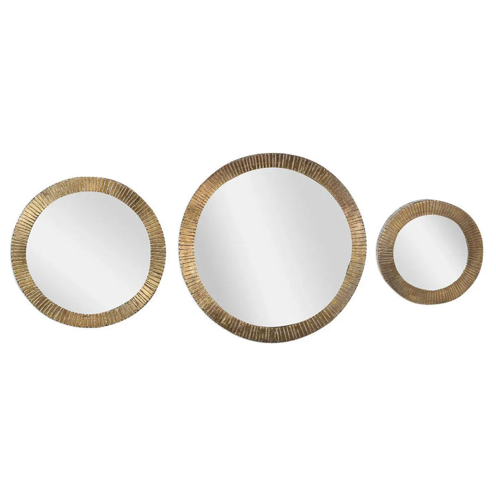 Novara Round Mirrors, S/3