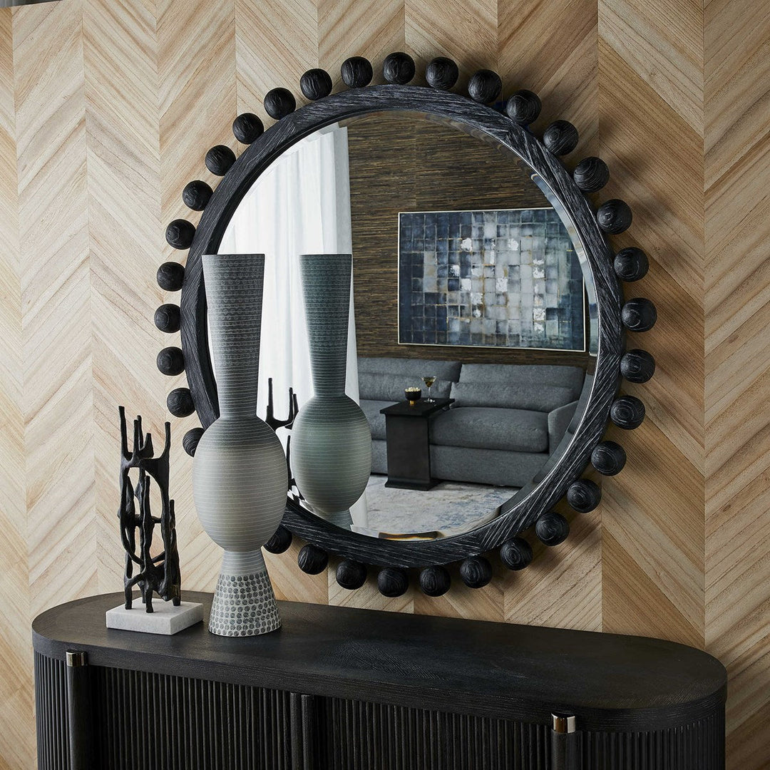 Brianza Ebony Round Mirror