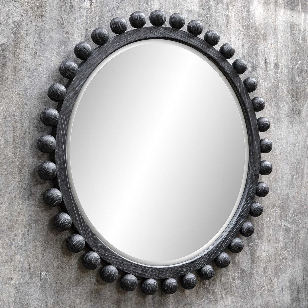 Brianza Ebony Round Mirror