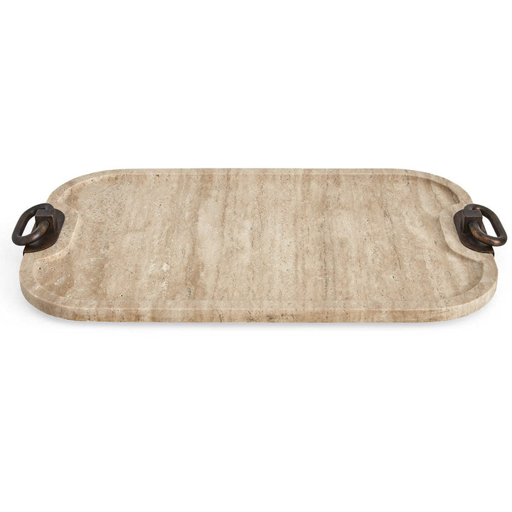 HIPPODROME TRAY - TRAVERTINE