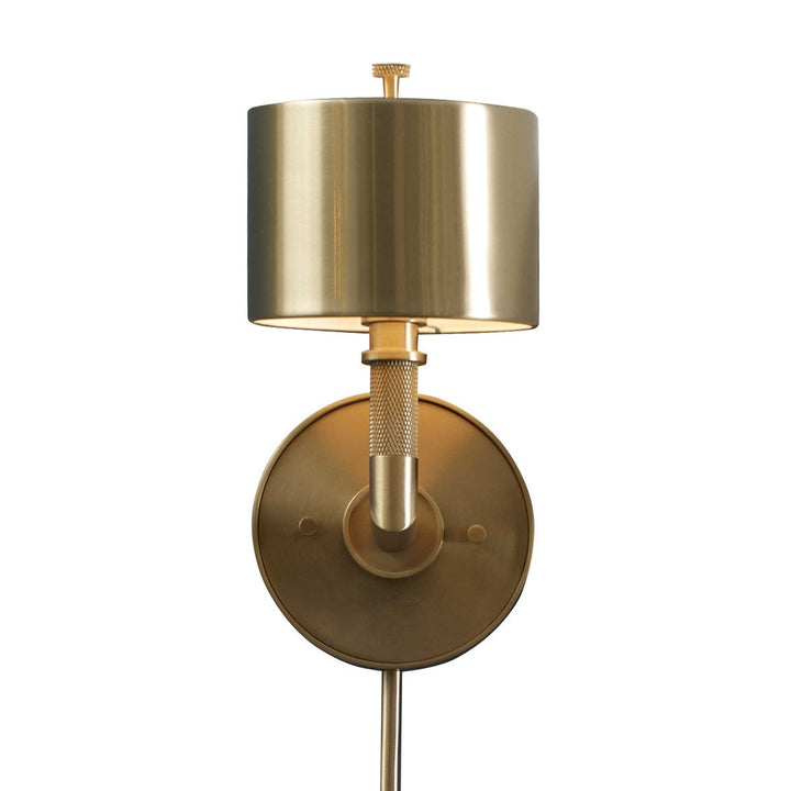 Knurl, 1 Lt Sconce - Brass