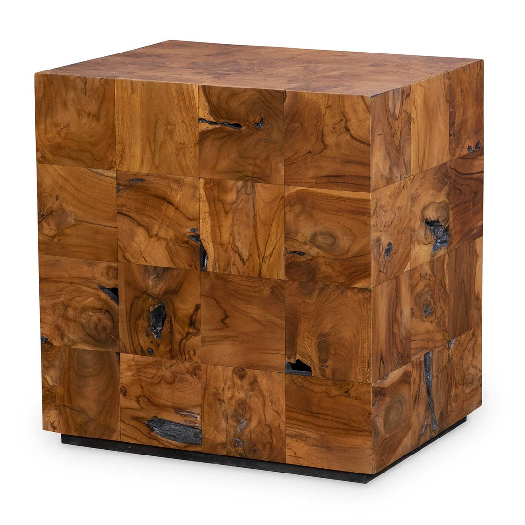 Teak Tac Toe End Table