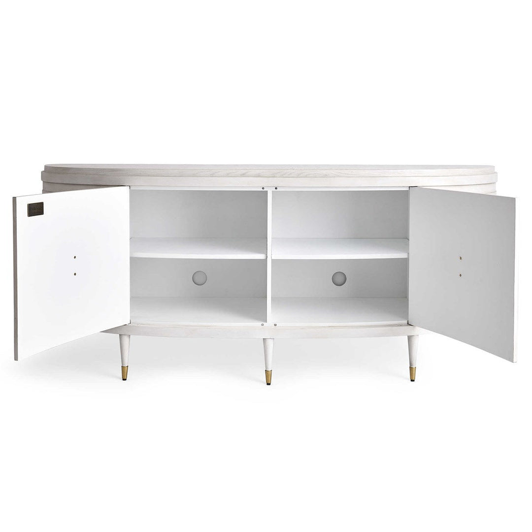 Paris 77 Inch Console Cabinet - White