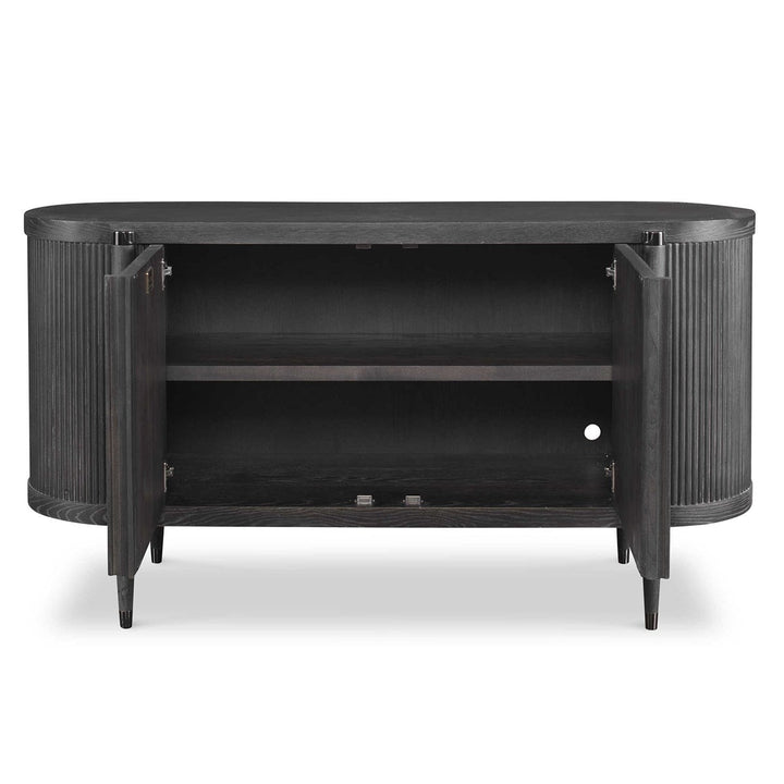 Tambour Cabinet Black Ceruse