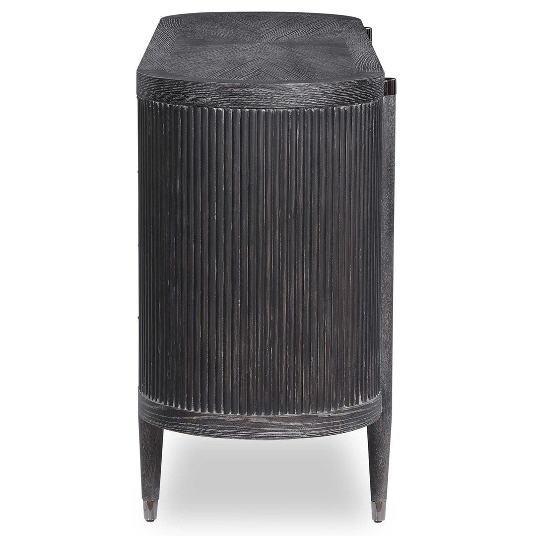 Tambour Cabinet Black Ceruse